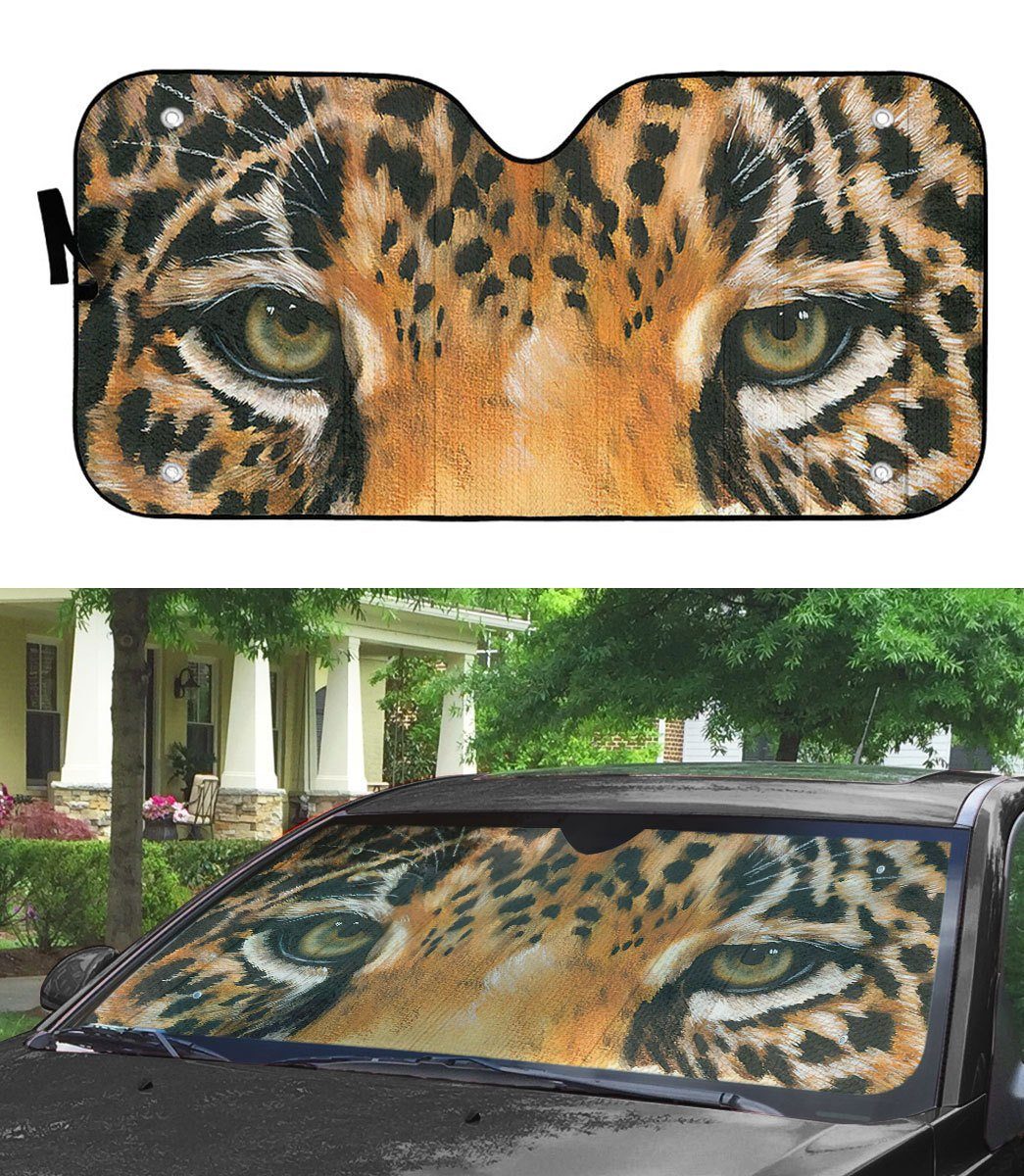 Gearhuman 3D Leopard Eyes Sunshade ZK2805213 Auto Sunshade