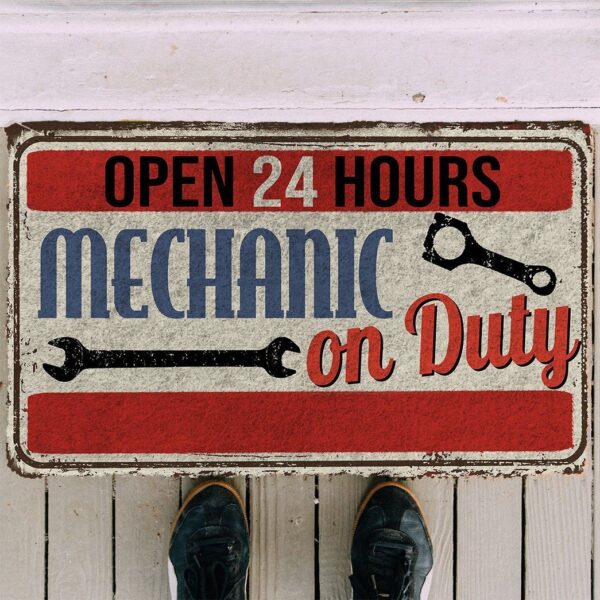 Gearhuman 3D Mechanic On Duty Doormat ZK04062110 Doormat 