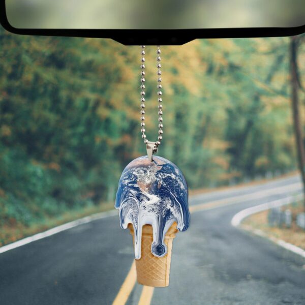 Gearhuman 3D Melting Earth Ice Cream Car Hanging ZK31052111 Car Hanging 