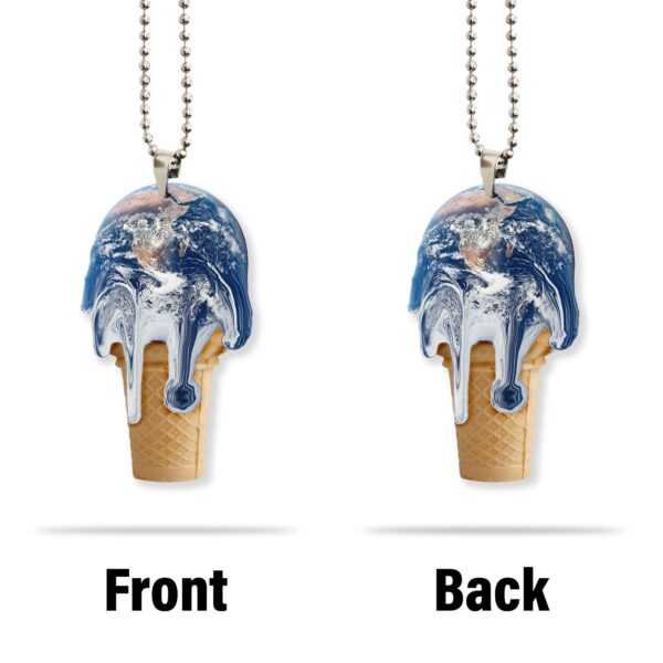 Gearhuman 3D Melting Earth Ice Cream Car Hanging ZK31052111 Car Hanging
