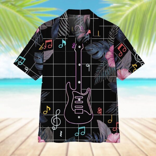 Gearhuman 3D Neon Electric Guitar Hawaii Shirt ZK0405211 Hawai Shirt