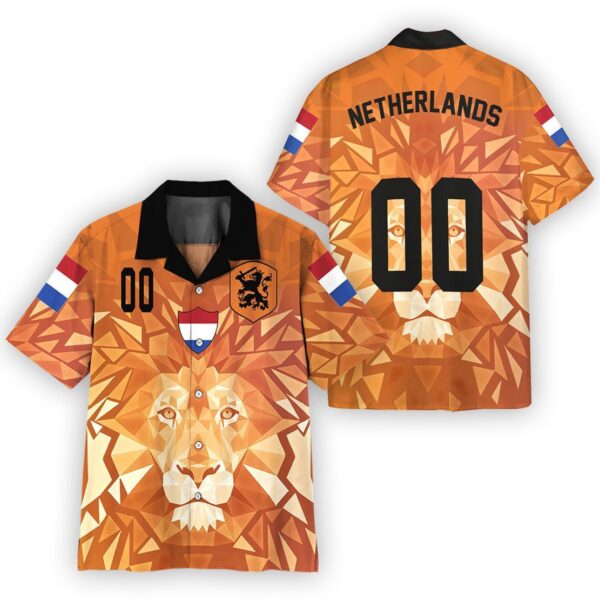 Gearhuman 3D Netherlands Football Supporter Hawaii Shirt ZK1406212 Short Sleeve Shirt 