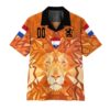 Gearhuman 3D Netherlands Football Supporter Hawaii Shirt ZK1406212 Short Sleeve Shirt Short Sleeve Shirt S