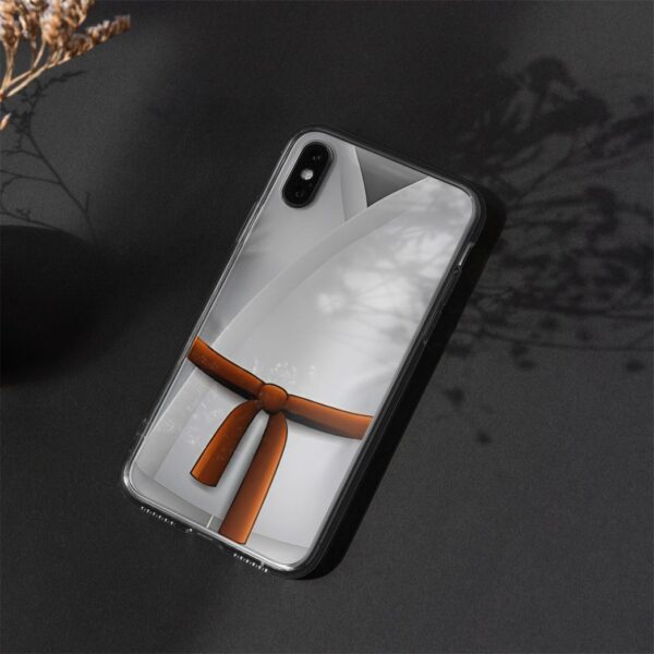 Gearhuman 3D Orange Karate Belt Phone Case ZK1706217 Glass Phone Case 