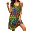 Gearhuman 3D Outstanding Stained Glass Sleeveless Beach Dress ZK2306215 Beach Dress Beach Dress S 