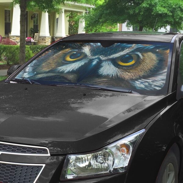 Gearhuman 3D Owl Eyes Car Sunshade ZK3006215 Auto Sunshade 