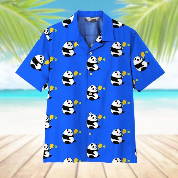 Gearhuman 3D Panda Pickleball Hawaii Shirt ZK0507212 Short Sleeve Shirt 