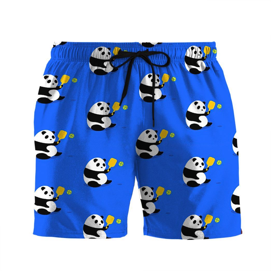 Gearhuman 3D Panda Pickleball Shorts ZK0507213 Men Shorts Beach Shorts S