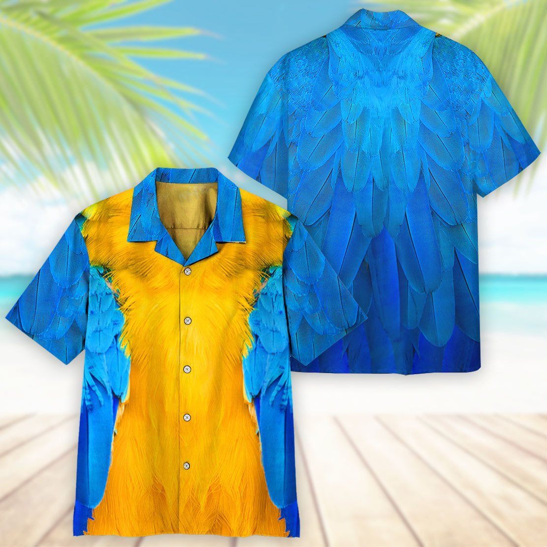 Gearhuman 3D Parrot Hawaii Shirt ZZ0406212 Hawai Shirt