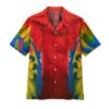 Gearhuman 3D Parrot Hawaii Shirt ZZ0406216 Hawai Shirt Short Sleeve Shirt S