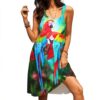 Gearhuman 3D Parrot Sleeveless Beach Dress ZZ2306212 Beach Dress Beach Dress S