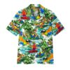 Gearhuman 3D Parrot Surfing Hawaii Shirt ZZ0707211 Short Sleeve Shirt Short Sleeve Shirt S