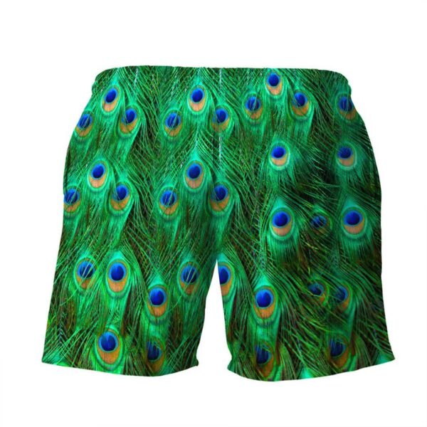 Gearhuman 3D Peacock Beach Short ZZ0906211 Men Shorts