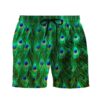 Gearhuman 3D Peacock Beach Short ZZ0906211 Men Shorts Beach Shorts S