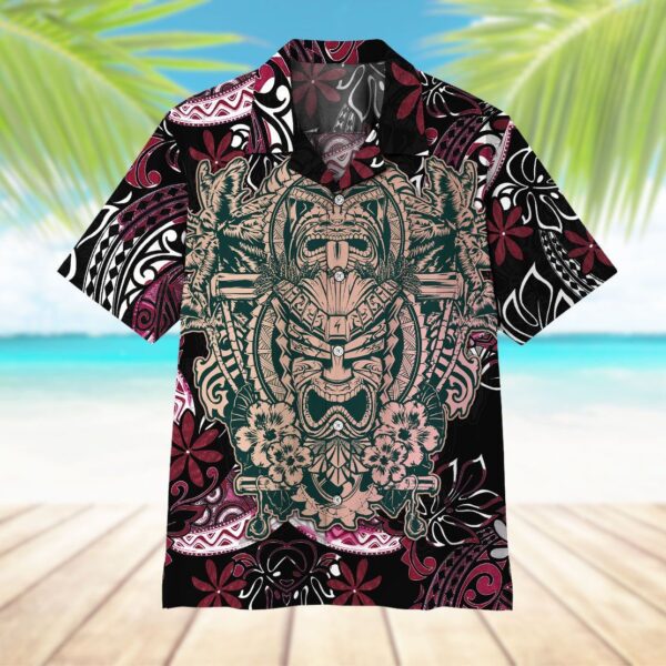 Gearhuman 3D Polynesian Tiki Hawaii Shirt ZK2106211 Short Sleeve Shirt