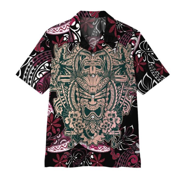 Gearhuman 3D Polynesian Tiki Hawaii Shirt ZK2106211 Short Sleeve Shirt Short Sleeve Shirt S 