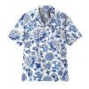 Gearhuman 3D Porcelain Pattern Hawaii Shirt ZK0406215 Hawai Shirt Short Sleeve Shirt S
