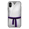 Gearhuman 3D Purple Karate Belt Phone Case ZK1706214 Glass Phone Case Iphone X