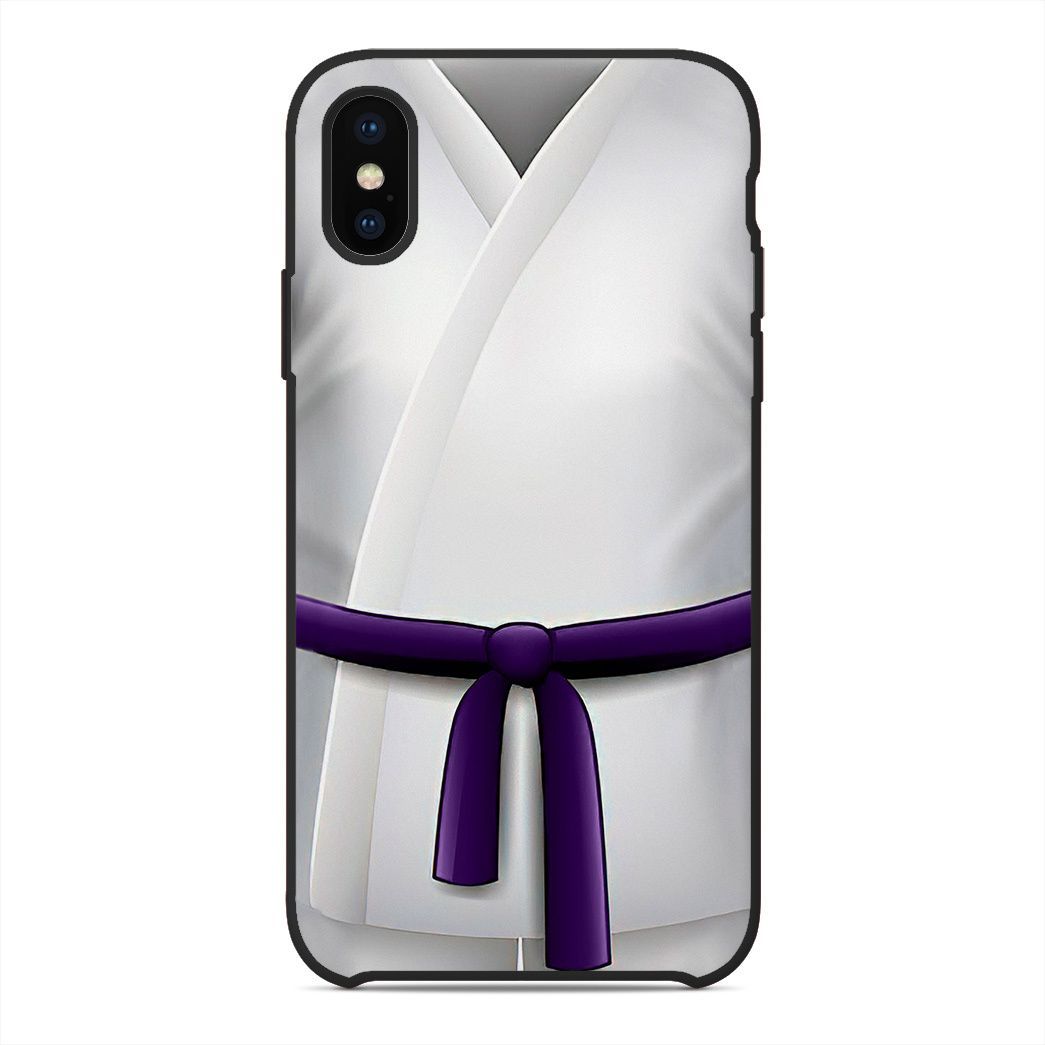 Gearhuman 3D Purple Karate Belt Phone Case ZK1706214 Glass Phone Case Iphone X