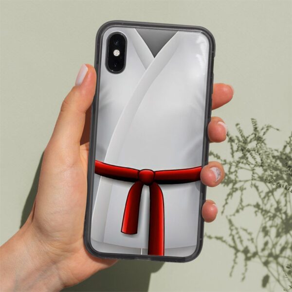 Gearhuman 3D Red Karate Belt Phone Case ZK1706212 Glass Phone Case 