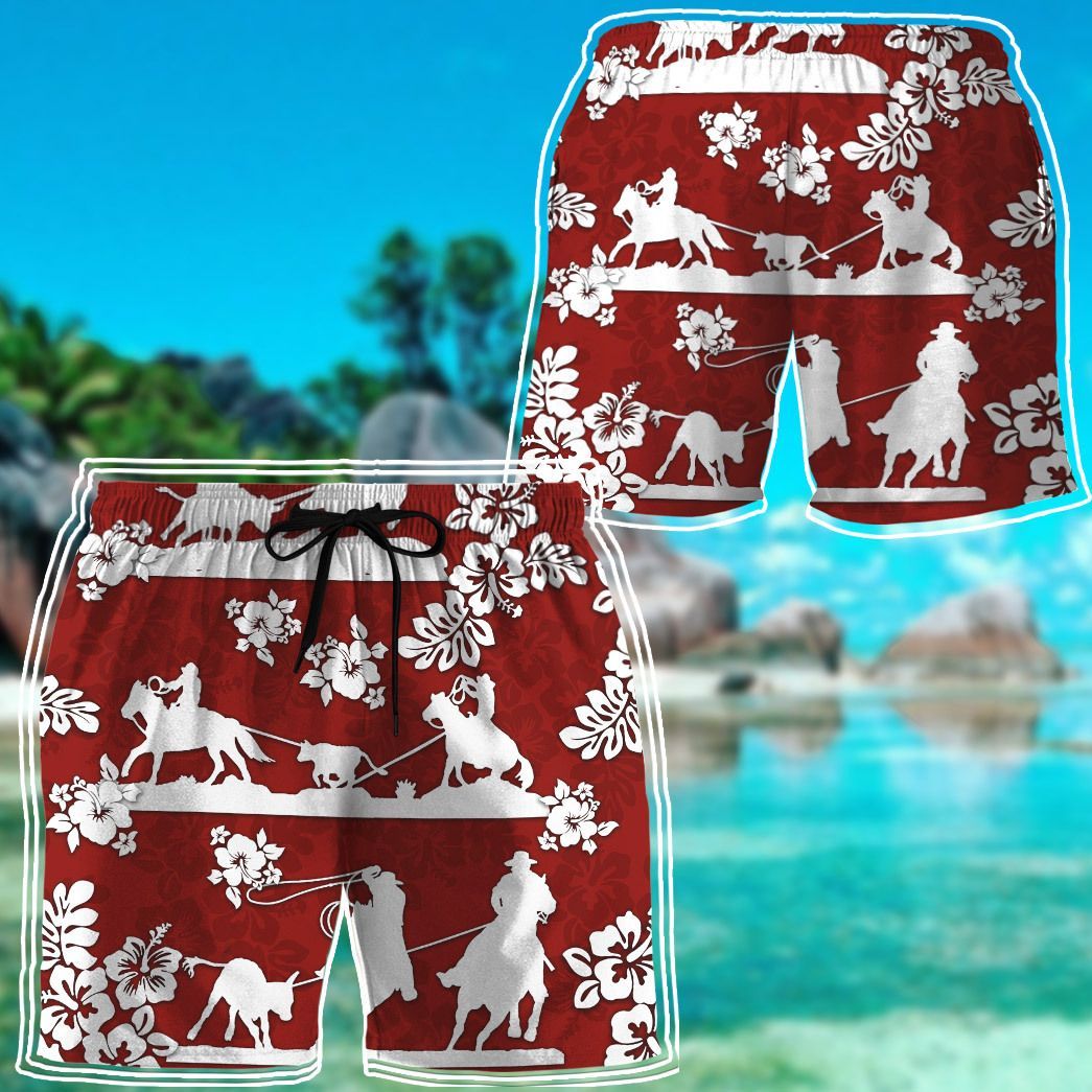 Gearhuman 3D Red Team Roping Shorts ZK2506215 Men Shorts