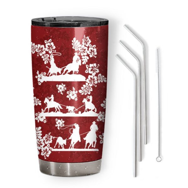 Gearhuman 3D Red Team Roping Tumbler ZZ0807217 Tumbler