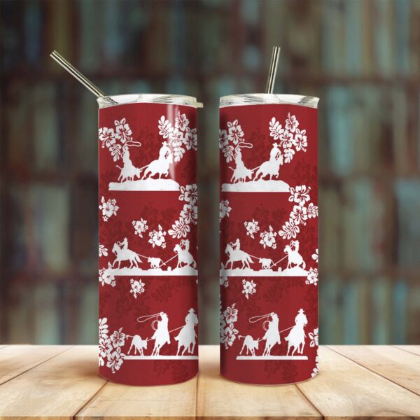 Gearhuman 3D Red Team Roping Tumbler ZZ0807217 Tumbler Long 20oz 