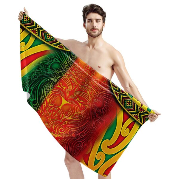 Gearhuman 3D Reggae Lion Custom Towel GW1806212 Towel 