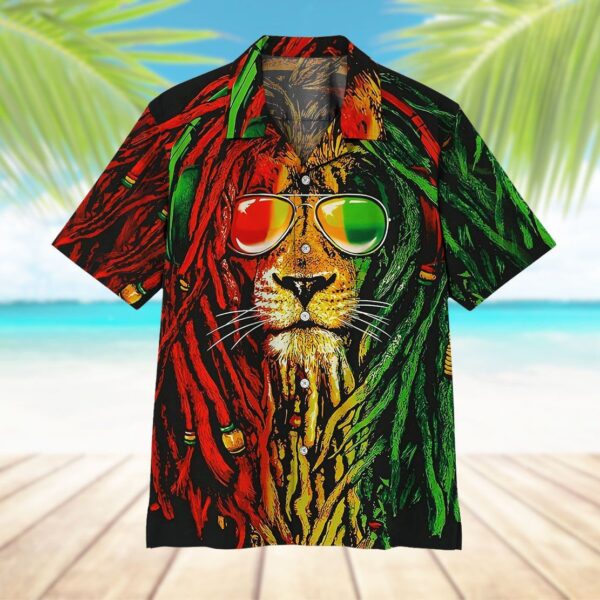 Gearhuman 3D Reggae Lion Hawaii Shirt ZK1606215 Short Sleeve Shirt 