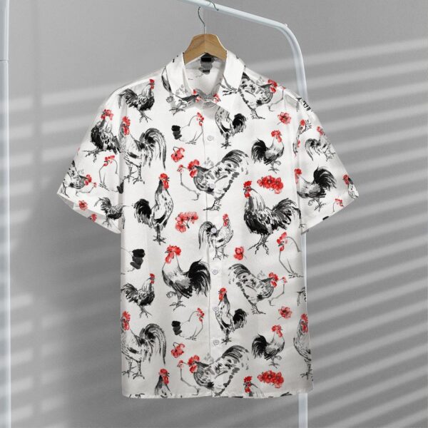 Gearhuman 3D Rooster Hawaii Shirt ZK0406213 Hawai Shirt