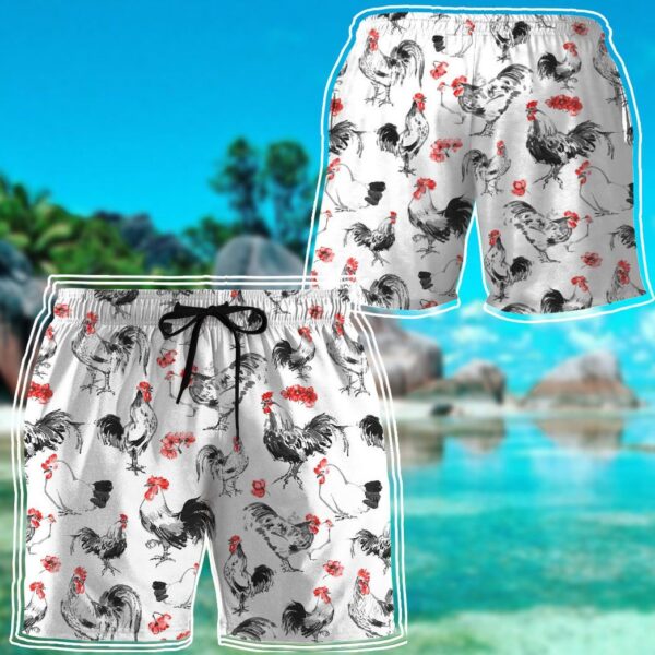Gearhuman 3D Roosters Shorts ZK2506217 Men Shorts 