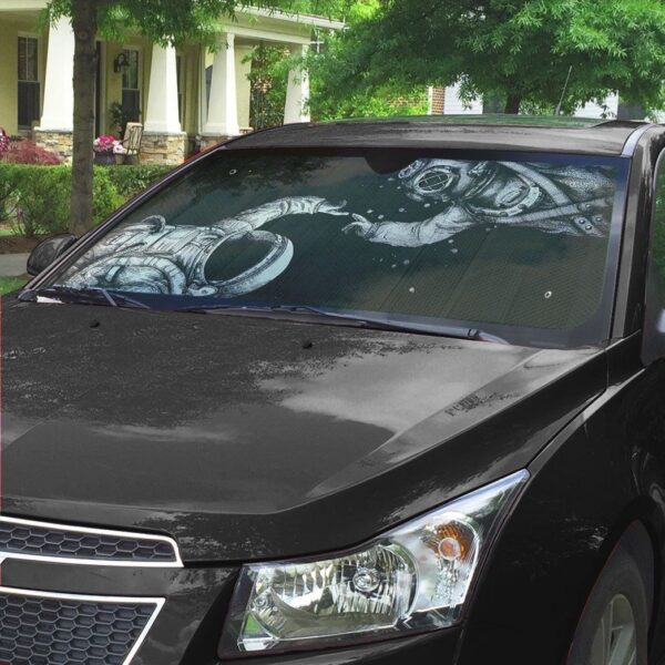 Gearhuman 3D Scuba Diving Astronaut Finger Touch Auto Sunshade ZK0706211 Auto Sunshade 