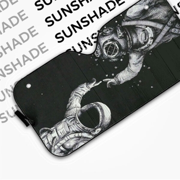 Gearhuman 3D Scuba Diving Astronaut Finger Touch Auto Sunshade ZK0706211 Auto Sunshade 