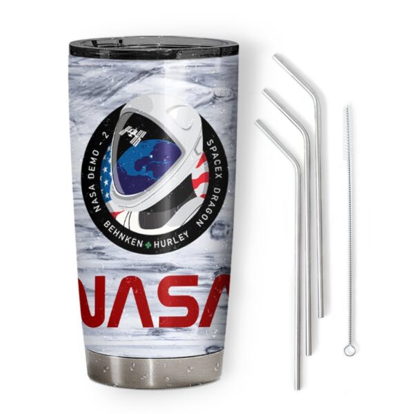 Gearhuman 3D Space Force Nasa Demo 2 Custom Name Design Vacuum Insulated Tumbler GV09063 Tumbler