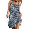 Gearhuman 3D Sparkling Mermaid Tail Custom Sleeveless Dress GW1506213 Beach Dress Beach Dress S
