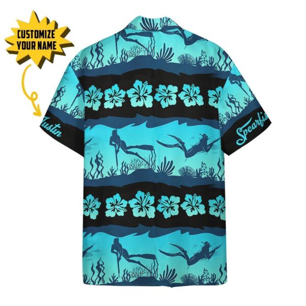 Gearhuman 3D Spearfishing Custom Name Hawaii Shirt ZZ1106219 Hawai Shirt 