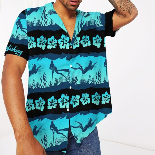 Gearhuman 3D Spearfishing Custom Name Hawaii Shirt ZZ1106219 Hawai Shirt 