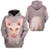 Gearhuman 3D Sphynx Cat Tshirt Hoodie Apparel ZL17121 3D Apparel