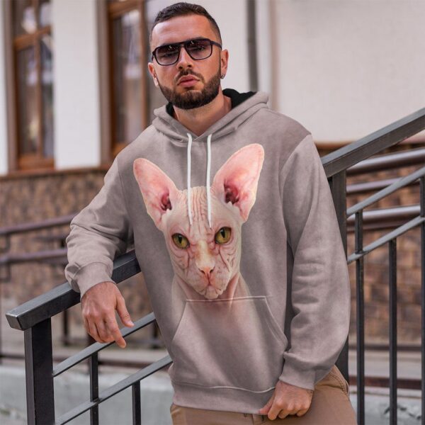 Gearhuman 3D Sphynx Cat Tshirt Hoodie Apparel ZL17121 3D Apparel 