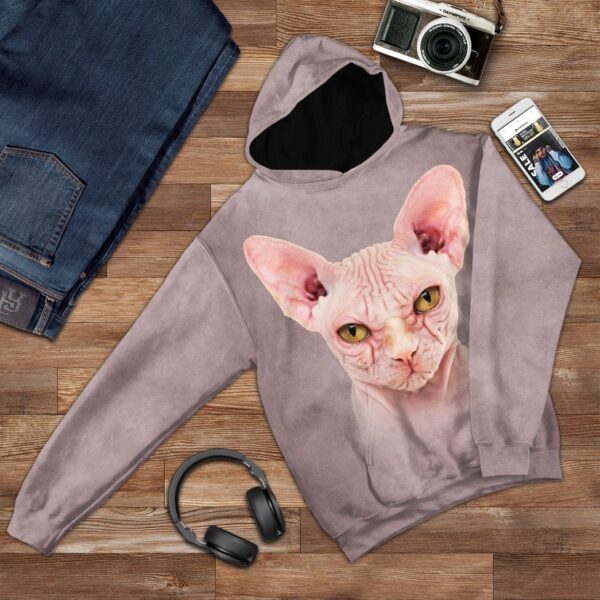 Gearhuman 3D Sphynx Cat Tshirt Hoodie Apparel ZL17121 3D Apparel 