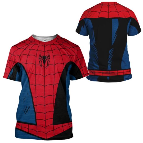Gearhuman 3D Spider Man Vintage Comic Suit Custom Tshirt Apparel GW210816 3D T-shirt