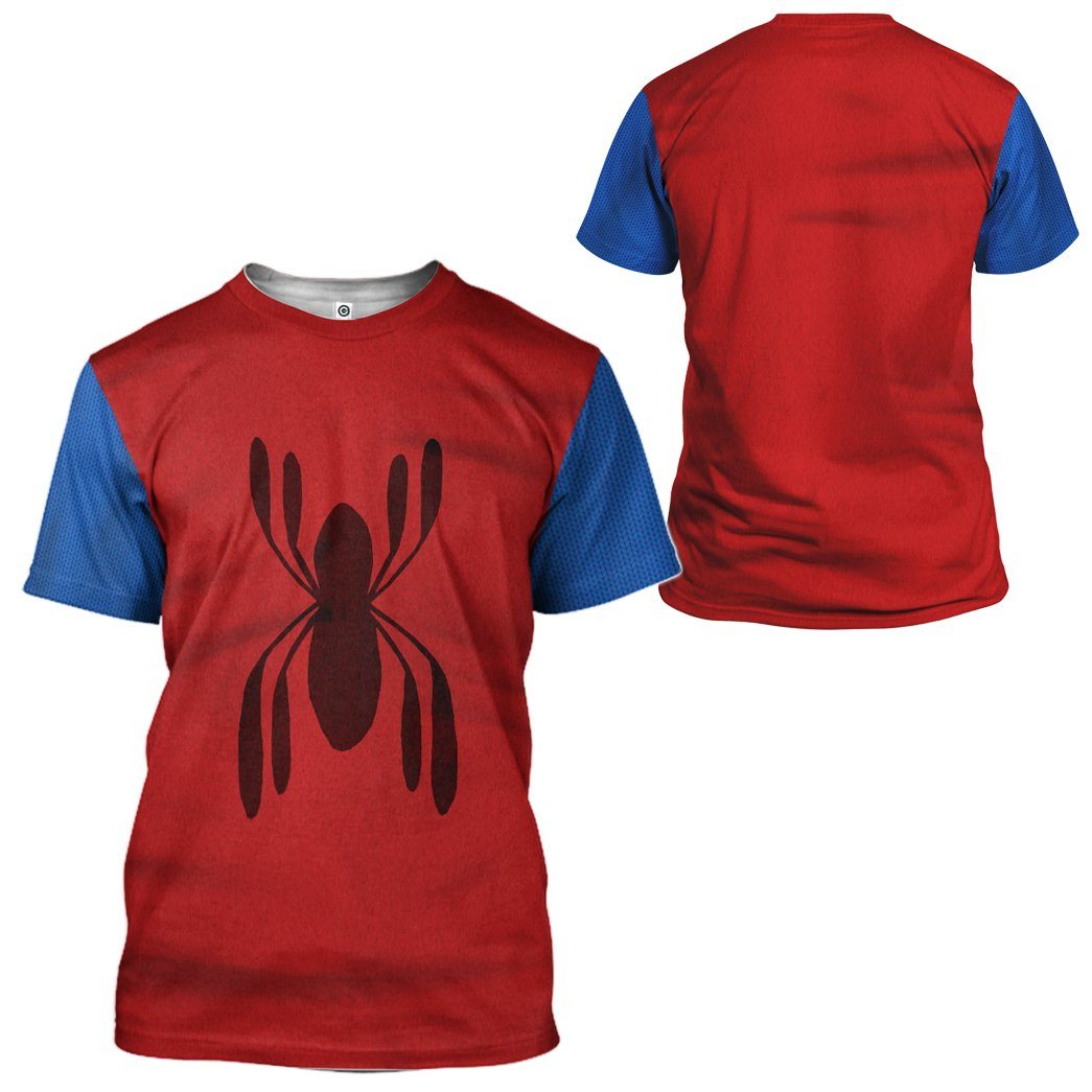 Gearhuman 3D Spiderman Homecoming Custom Tshirt Apparel GW200817 3D T-shirt