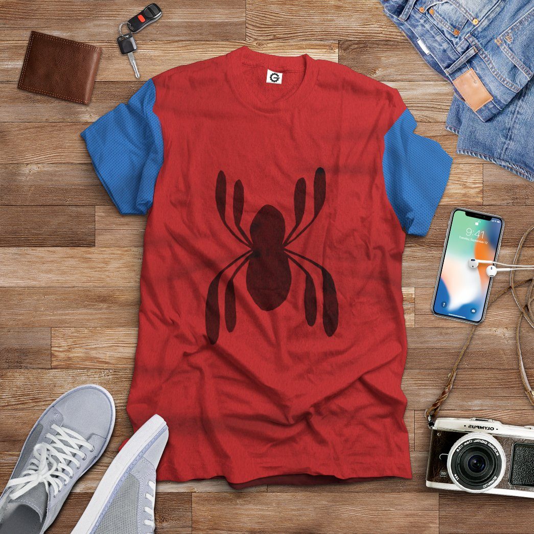 Gearhuman 3D Spiderman Homecoming Custom Tshirt Apparel GW200817 3D T-shirt