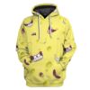 Gearhuman 3D Spongebob Custom Fleece Hoodie Apparel GV20046 3D Custom Fleece Hoodies Hoodie S