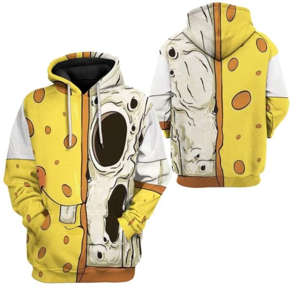 Gearhuman 3D SpongeBob Custom Hoodie Apparel GV21048 3D Custom Fleece Hoodies 