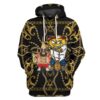 Gearhuman 3D Spongebob Hiphop and Patrick Ross Custom Hoodie Apparel GL05062 3D Custom Fleece Hoodies Hoodie S