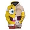 Gearhuman 3D Spongebob Squarepants Hoodie Apparel GM19052 3D Custom Fleece Hoodies Hoodie S