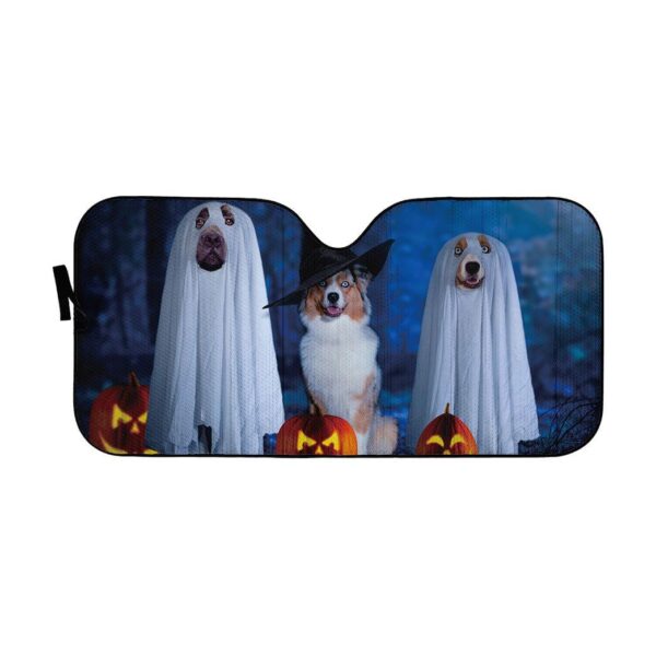 Gearhuman 3D Spooky Dog Custom Car Auto Sunshade GW03091 Auto Sunshade 57''x27.5'' 