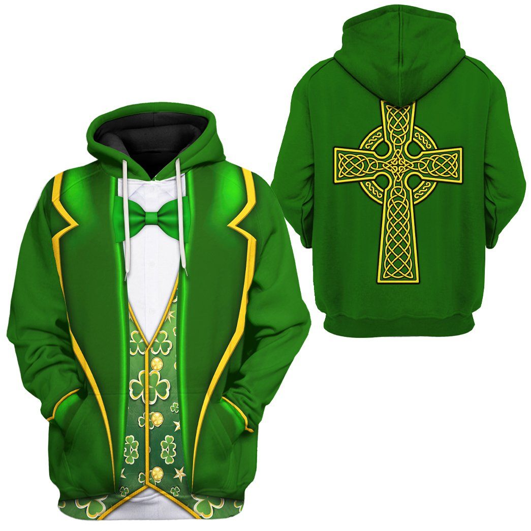Gearhuman 3D St Patrick Costume Custom Tshirt Hoodie Apparel GW010210 3D Apparel