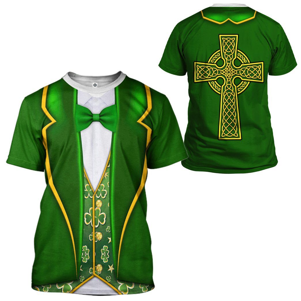 Gearhuman 3D St Patrick Costume Custom Tshirt Hoodie Apparel GW010210 3D Apparel